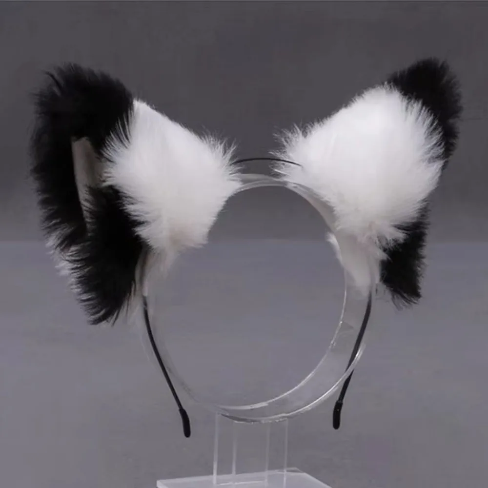 Fashion Anime Cat Ears Headband JK Lolita Plush Hair Band Animals Three-dimensional Furry Cosplay Headwear Party