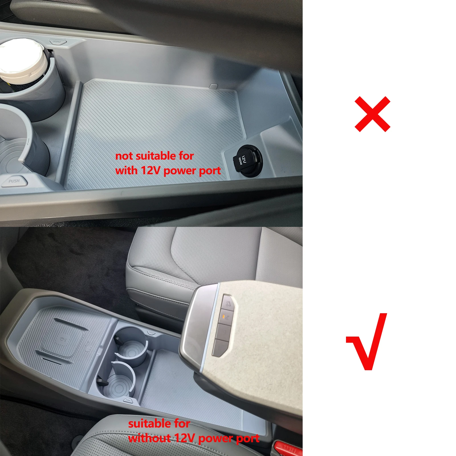 LUCKEASY for Kia EV3 EV4 2024-2025 Centeal  Console Layer Lower Storage Box Tray Organizer Case Car Interior Accessories Black