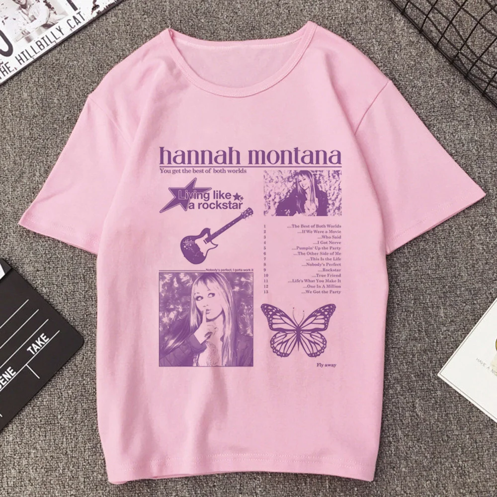 Hannah Montana t-shirt female harajuku dollette funny shirt jojifuku vintage japan clearance sales