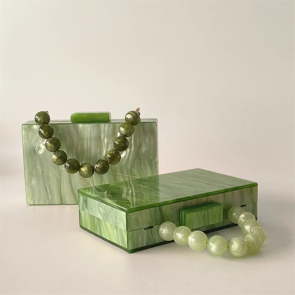 

Light Lemon Green Mini Female Flap Shoulder Acrylic Banquet Lady Crossbody Evening Wedding Clutch Bags Brand Wallet Handbags