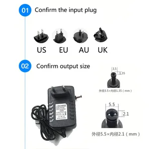 Pil şarj cihazı Lityum-iyon Kırmızı lityum-iyon, Güç Adaptörü, 4,2 V, 8,4 V, 12,6 V, 16,8 V, 21 V, 2 A DC, 5,5 mm, 3,5 mm, 1, 2, 3, 4, 5 akorlar Pilin en iyi 10 satışı 6v 2ah-no. 9