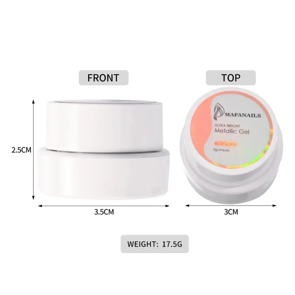 5ml/tarro líneas doradas esmalte de uñas de Metal decoración de uñas francesas fácil de hacer espejo brillante raya pintura dibujo barniz Gel