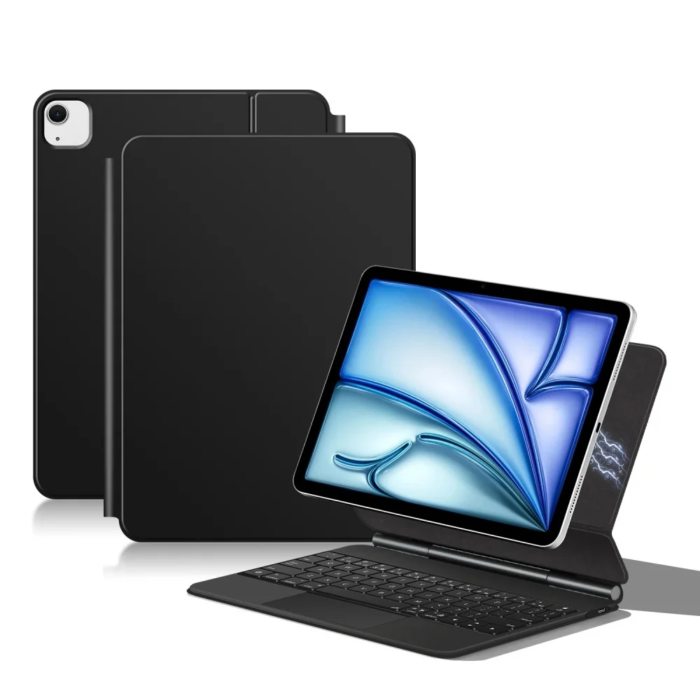 

Magic Keyboard Case For iPad Pro 11 inch Pro 12.9 M2 Pro13 M4 Air13 Air11 Air4 Air5 Smart Cover Multi-touch Magnetic Backlight
