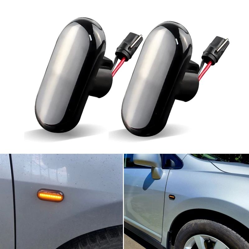 2PCS For Renault Clio 1 2 KANGOO MEGANE ESPACE TWINGO MASTER Led Side Marker Turn Signal Light Lamp for Nissan Opel Smart FORTWO