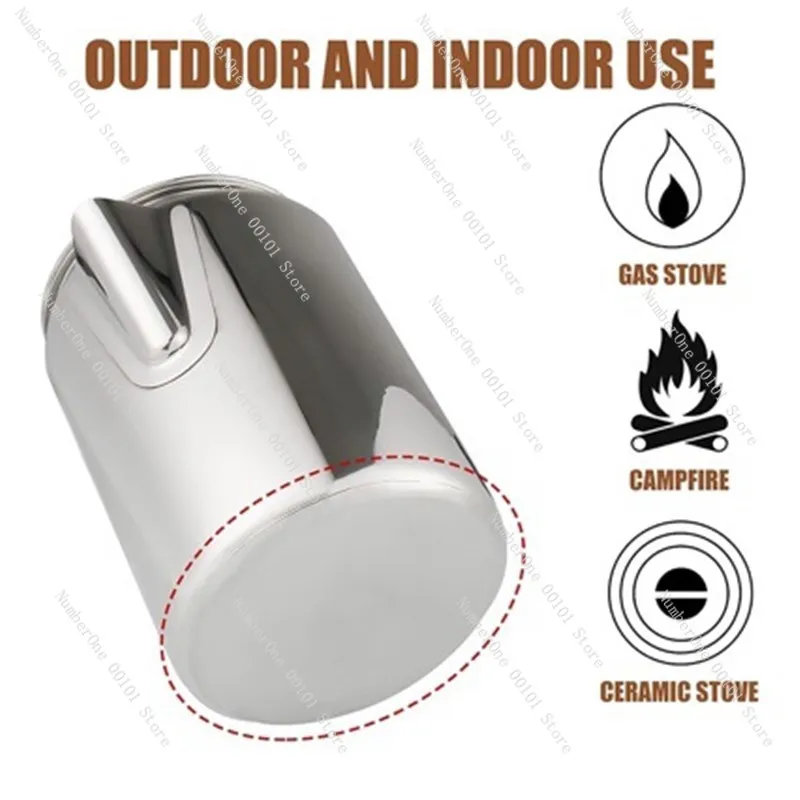 Coffee Percolators Stovetop for Camping, Percolator Coffee Pot Stainless Steel Coffee Maker Camping Outdoors 9 Cup