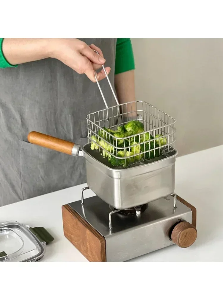 HOT SALE Stainless Steel Pot, Soup Noodles Auxiliary Food With A Leaking Spoon Cheap And Fine