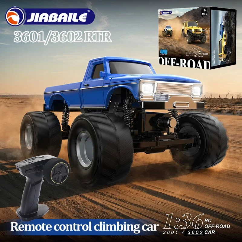 

Мини-автомобиль с дистанционным управлением JIABAILE 3601, 3602, масштаб 1:36, радиоуправляемый внедорожник, 2,4 ГГц, RTR, электрическая игрушка для мальчиков/девочек/взрослых