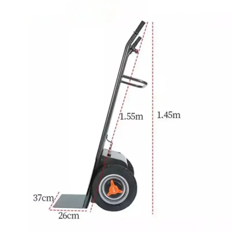 500KG Electric Hand Truck,24V20A Lithium Battery Two‑Wheel Loading Unloading Trolley