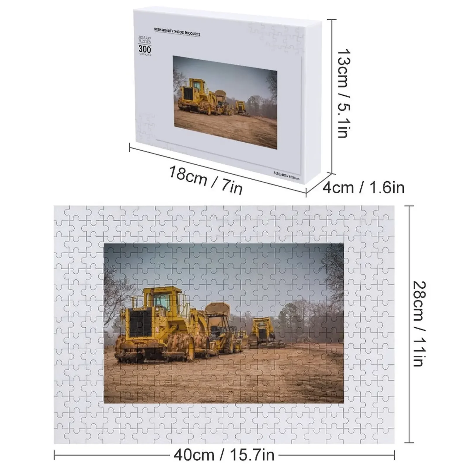토공 기계 직소 퍼즐 게임 어린이 맞춤형 사진 포함 맞춤형 나무 맞춤형 사진 퍼즐