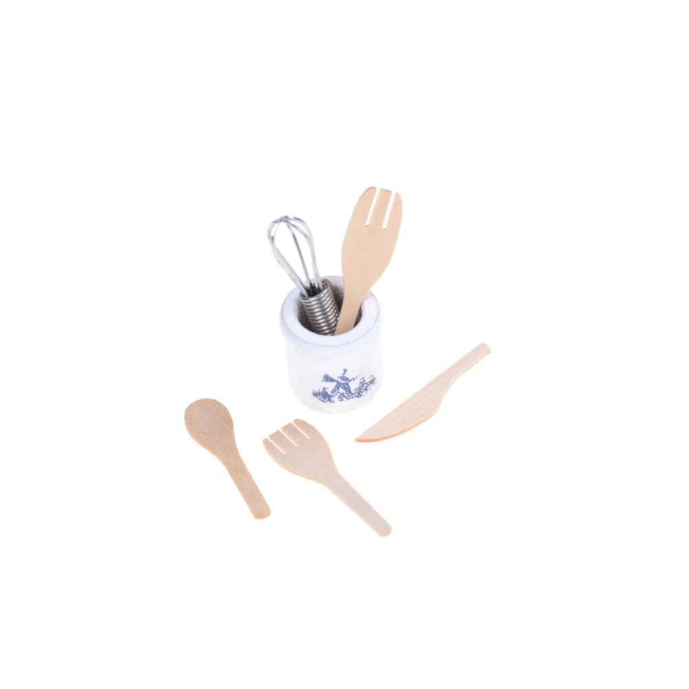 1/12 인형 집 미니어처 주방용품 세트, 인형 액세서리, 나무 미니어처 아이템, 비 유아 장난감, 홈 데코 선물