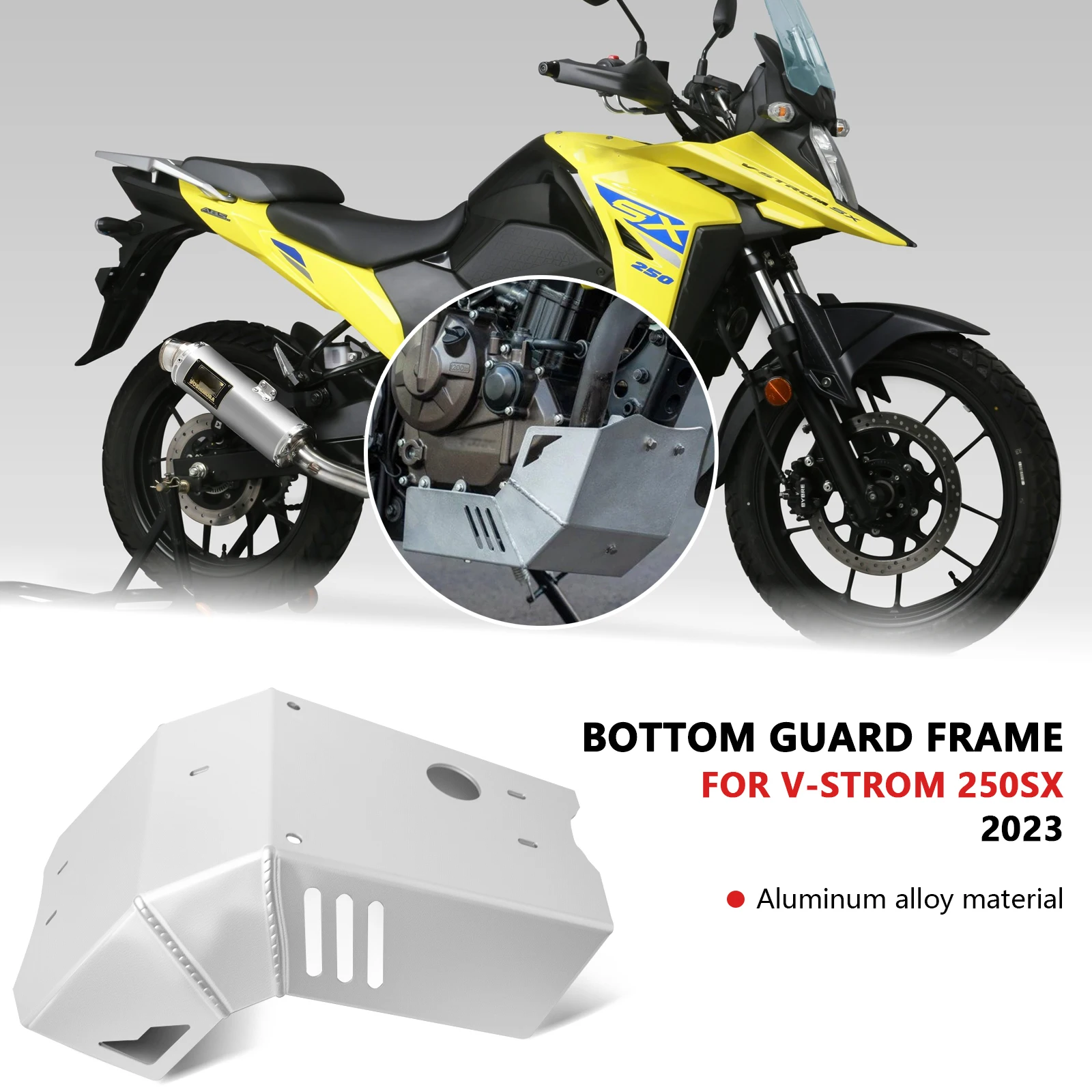 FOR V-STROM 250 SX VSTROM 250SX 2023-2025 Chassis Engine Guard Cover Lower Bottom Skid Plate Splash Protection Accessories