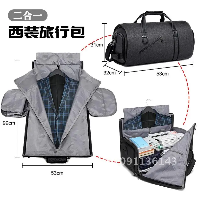 

Multifunction Travel Suit Storage Men Bag Large Capacity Travel Pocket Duffel Shoes Luggage Handbag Male Waterproof Bag