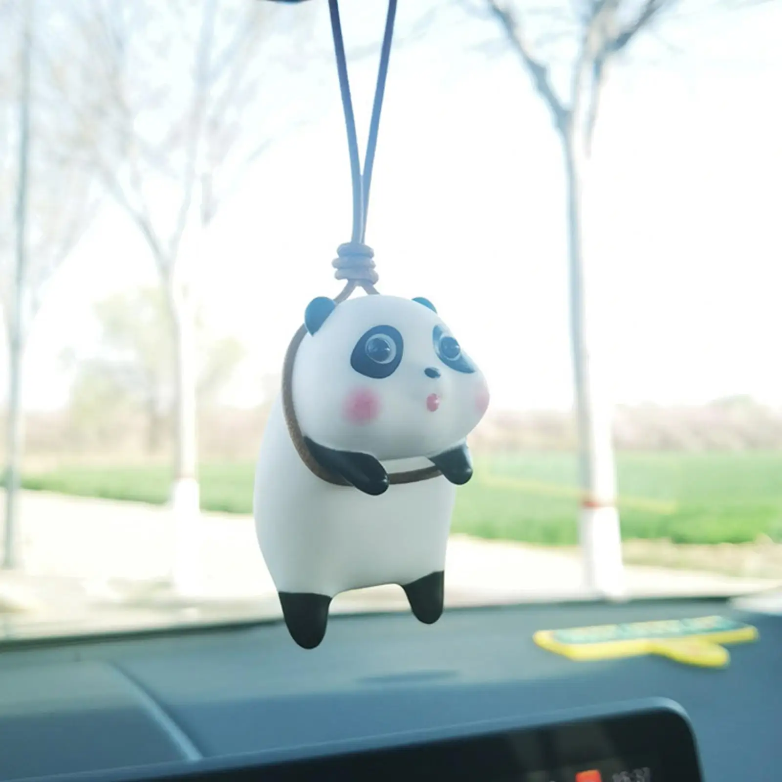 Sweet Car Pendant Flocking Material Hanging Ornament for Automotive Accessories Bedroom Garden Window Decor