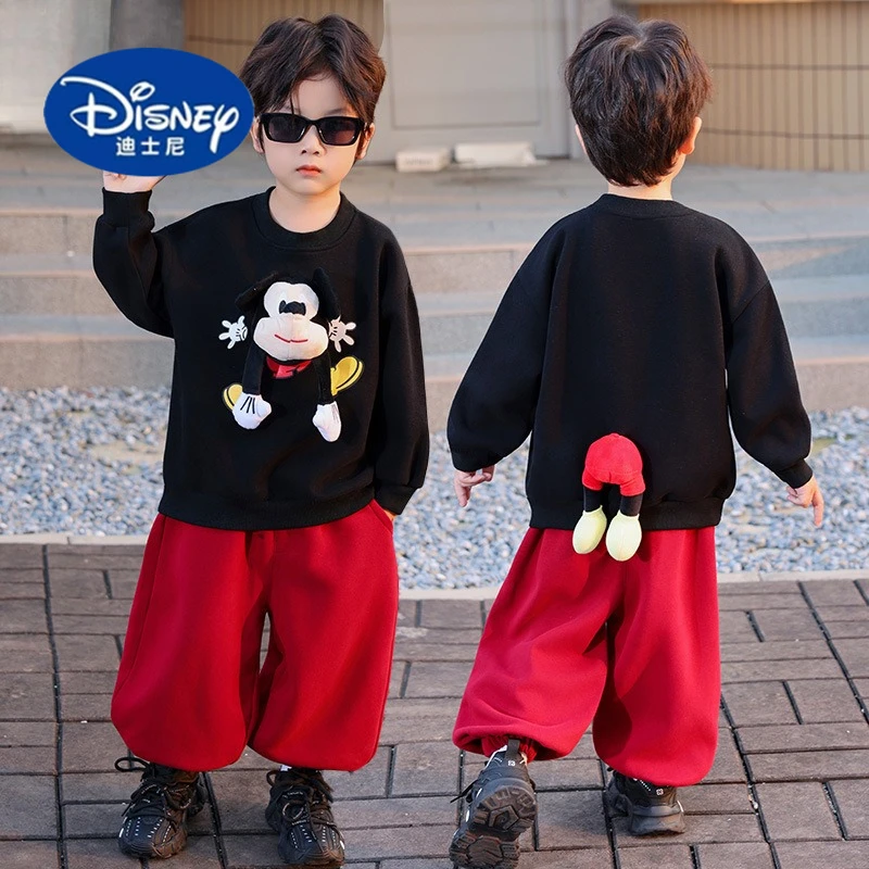 

Disney Boys 2025 Fall 2-Piece Set - Trendy Hoodie & Pants Outfit, Stylish Kids Clothes for Autumn