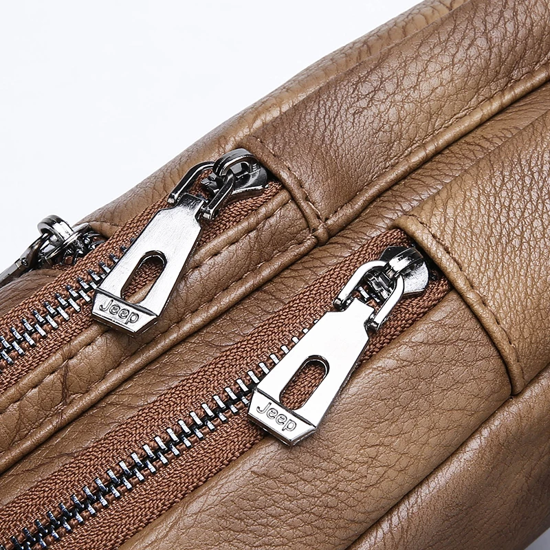 Luxusmarke Känguruleder Herren Brusttasche Reise Wandern Umhängetasche Herren Messenger Bag Leder Brusttasche Sling Bag – Detail 14