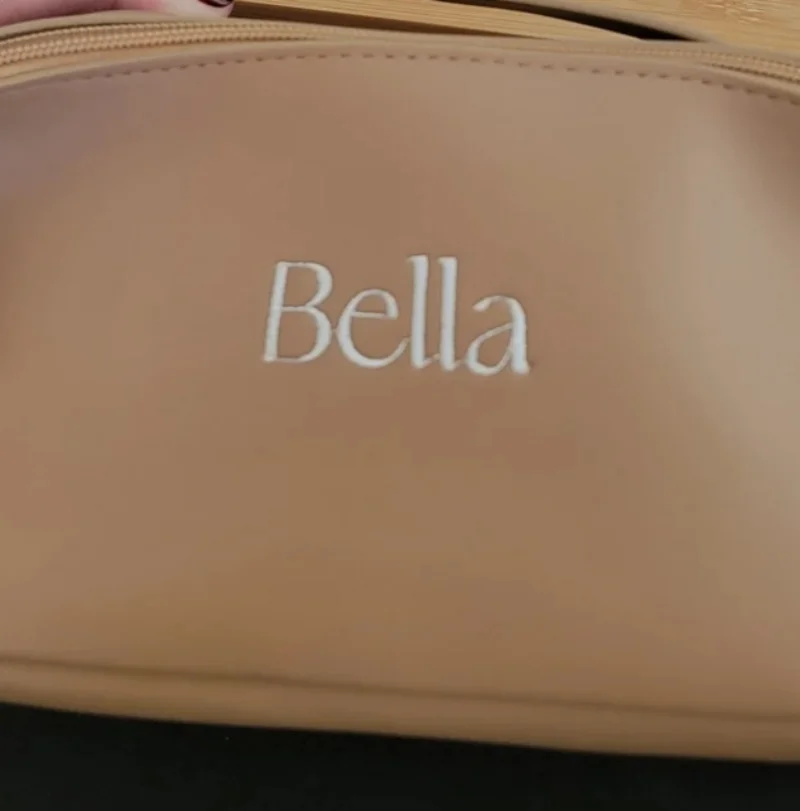 Bolsa de maquillaje personalizada bordada, bolsa de maquillaje de viaje, bolsa de maquillaje nupcial, regalo de fiesta de boda para mujeres, regalo de cumpleaños