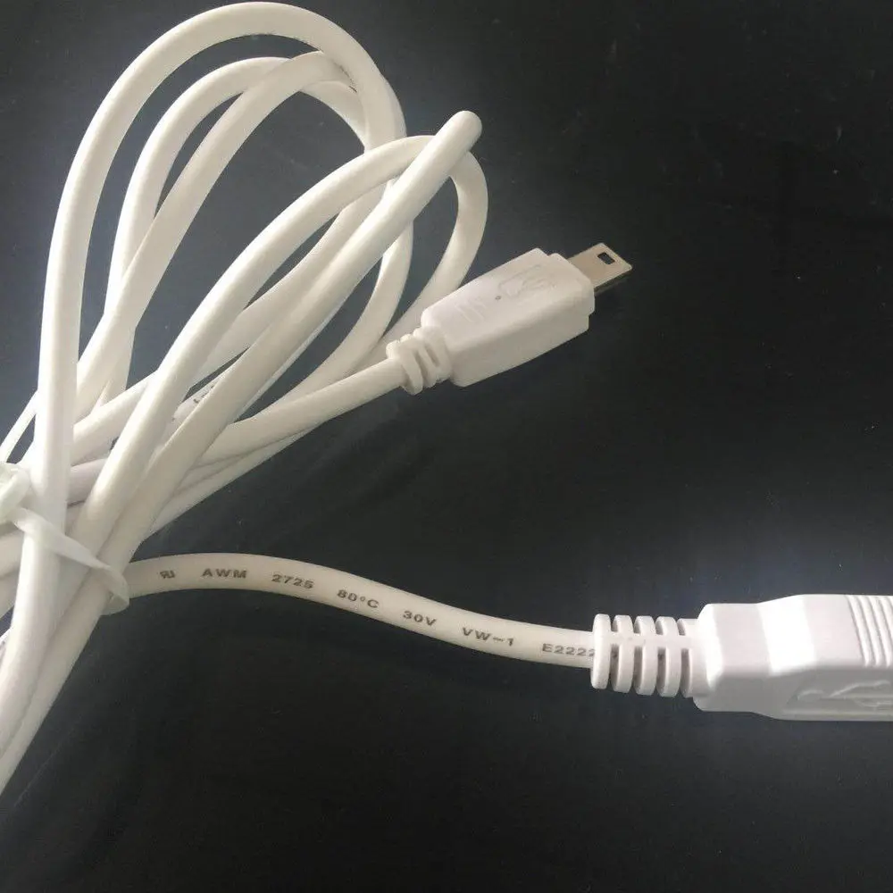 Universal Mini USB 5 Pin Date Charger Cable 5Pin Charge Cord Cables for MP3 MP4 Player Camera Navigation Driving Recorder 80cm