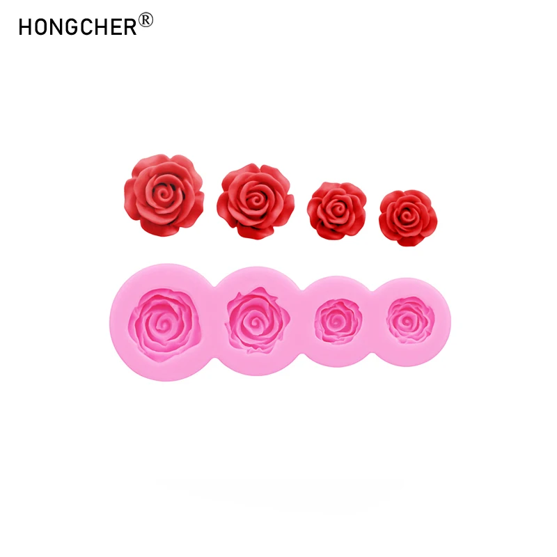 Silikonform für Rosen, DIY-Kopfschmuck, Schuhe, Taschen, Harz-Schmuckzubehör, Schokoladenkuchen, Dessert-Dekoration, 10-Fächer-Form