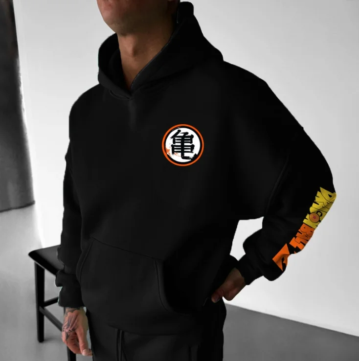 Dragon Ball Animation New Men's and Women's Loose Version Hoodie Autumn and Winter Hoodie Daily Casual Animation Fans