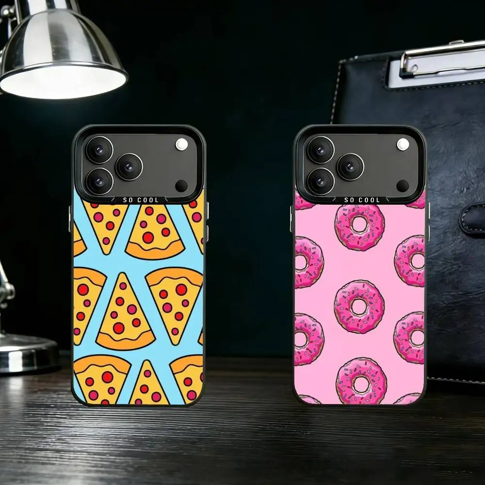 

Some Food Phone Case Color Silver Shell For IPhone 17 16 15 14 13 12 11 Pro Max Plus