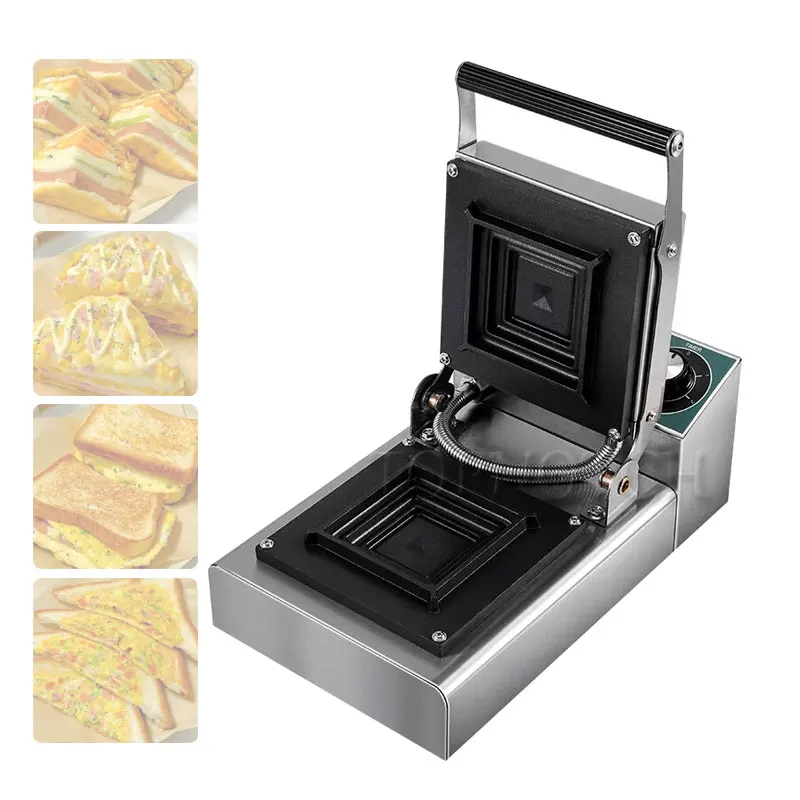 110V 220V Sandwich Maker Mini Bread Baking Pan Rapid Heating Stainless Steel Kitchen Cooking Equipmenini Sandwich Waffle Machine