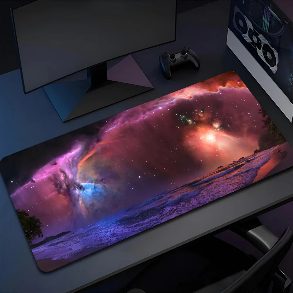 

1pc S-Space Galaxy Landscaped Non-slip Mouse Pad Suitable For Office Computers Laptops E-sports Game Desk Mats XXL Keyboard