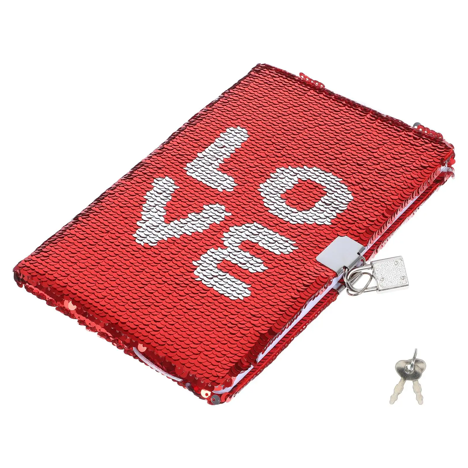 

Cute Sequin Journal Locking Lockable Notebook Kids Scrapbook with Decorative Planner Notepad