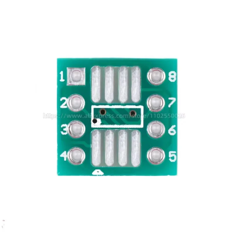 20PCS SOP8 SSOP8 TSSOP8 to DIP8 PCB SOP-8 SOP Transfer Board DIP Pin Board Pitch IC Adapter plate Conversion board 0.65/1.27mm