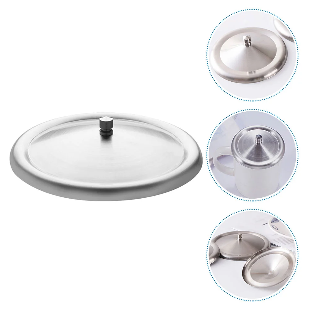 

Round Water Cup Portable Lid Coffee Covers for outside Protective Covering Stainless Steel