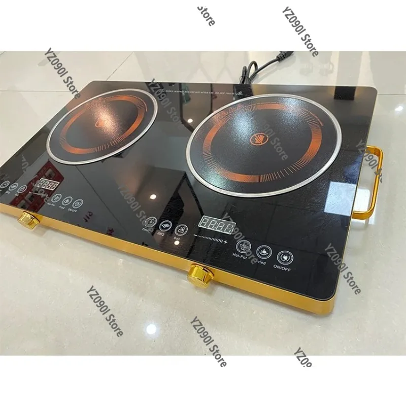 High Power Infrared Double Ceramic Cooktop Portable Kitchen Electric Cooking Stove Grill