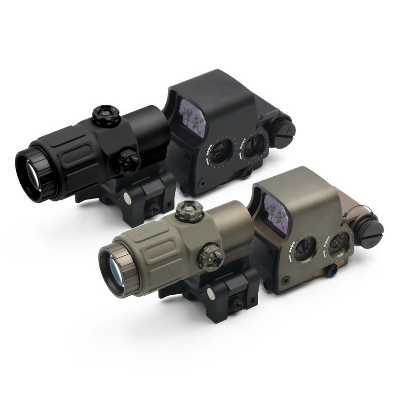 Imagem -05 - Holy Warrior-holographic Red Dot Sight com G33 3x Lupa Exps3 Ftc Mount Combo com Marcações Completas