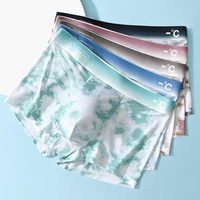 4pcs Men's Boxer Shorts Ice Silk Underwear Plus Size Underpants Cool Breathable Sexy Slim Panties Mesh Lingerie Wholesale Lots
