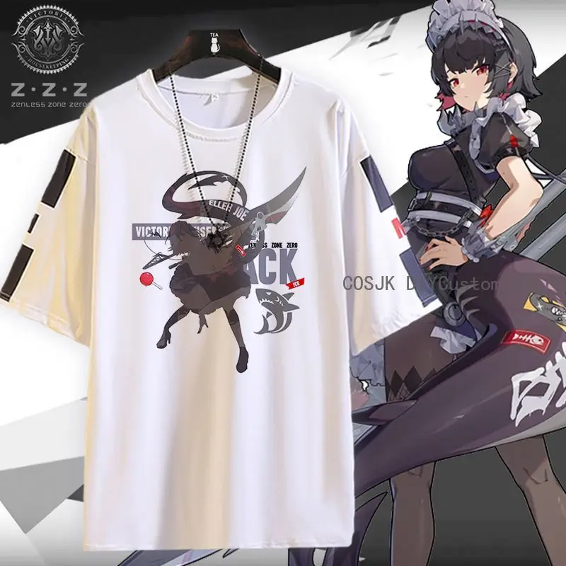 

Game Zenless Zone Zero Ellen Joe Short Sleeves Student T-shirt Summer Men Women Top Fashion Printing Casual Tee Cosplay Gift