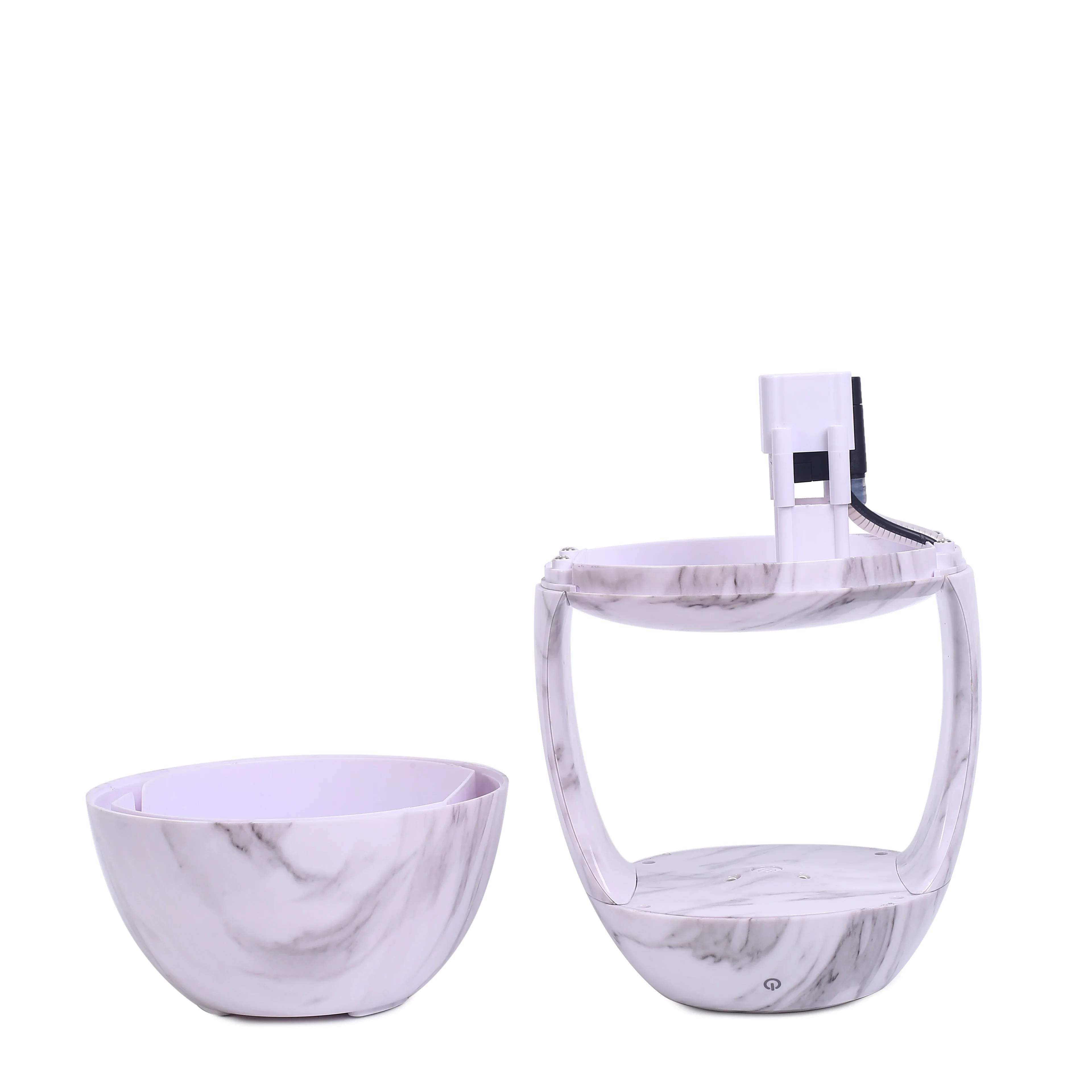 مرطب ذو سعة كبيرة بتصميم نمط رخامي، معطر هواء مضاد للجاذبية لقطرات الماء للسيارة