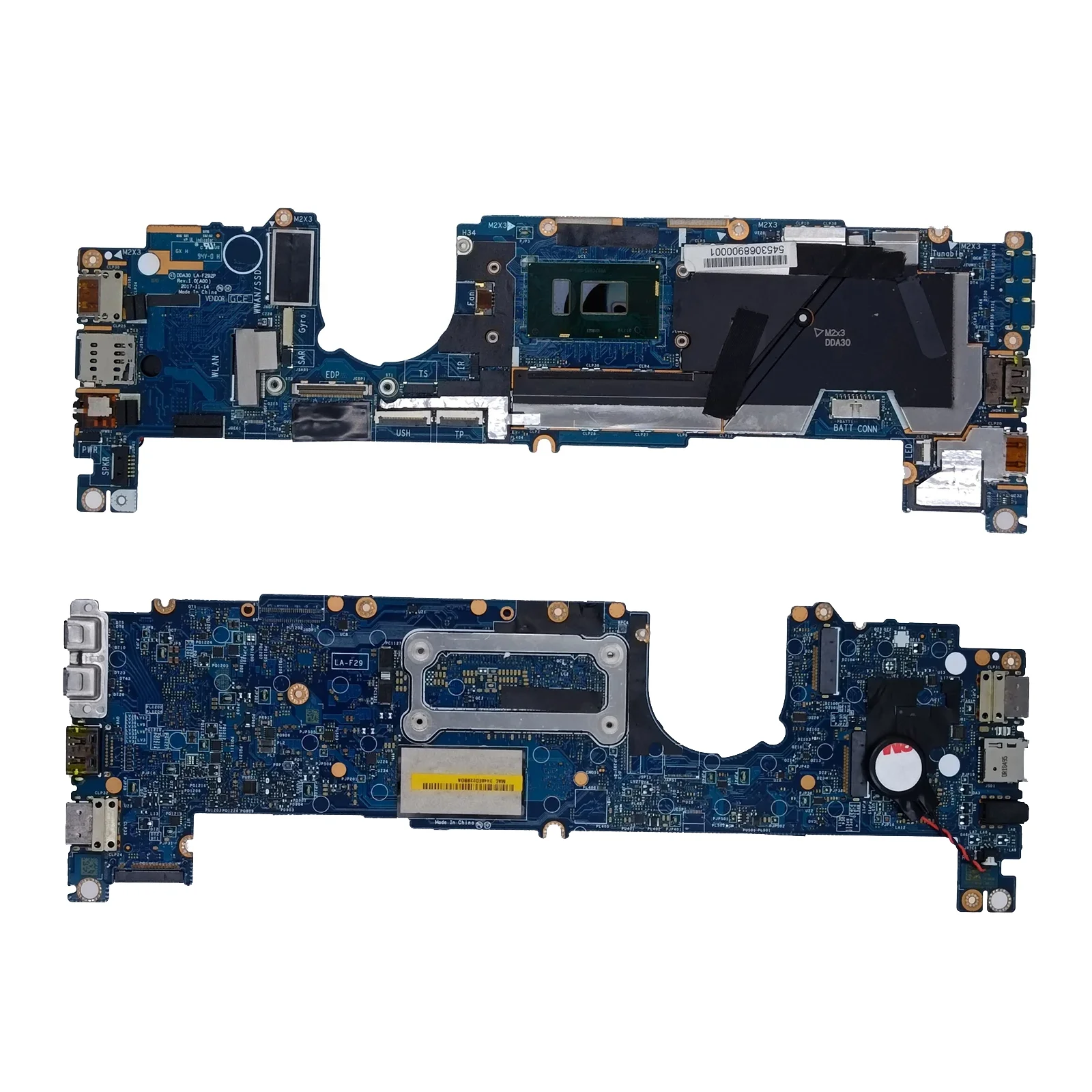 

041M0M 0NGHF1 02PK0W 0TGTM2 For Latitude 7390 Laptop Motherboard Mainboard With i5-8350U i7-8650U CPU 4/8/16GB RAM LA-F292P