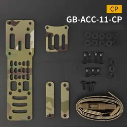 Adaptador MOLLE QLS para correa de pierna, placas receptoras ajustables