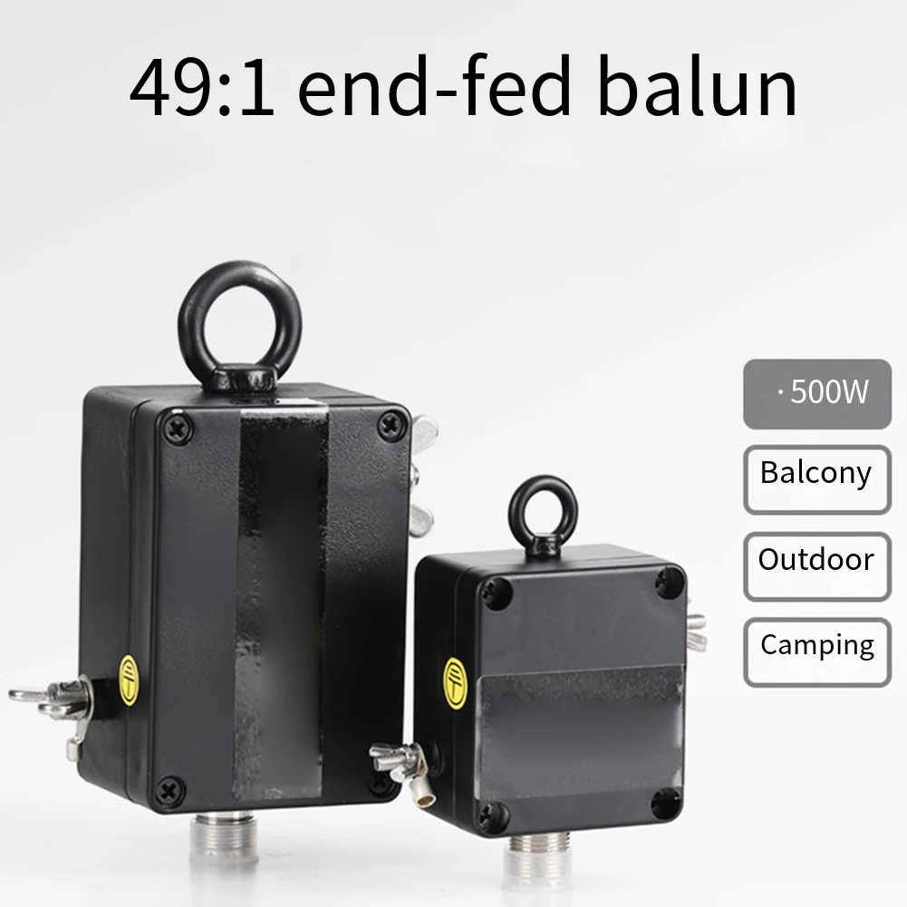 1PC 49:1 Balun End-Fed Adapter 500W Heavy Duty And 125W Lightweight Models Low VSWR 1.8-30MHz Intercom Radio Part Accessory