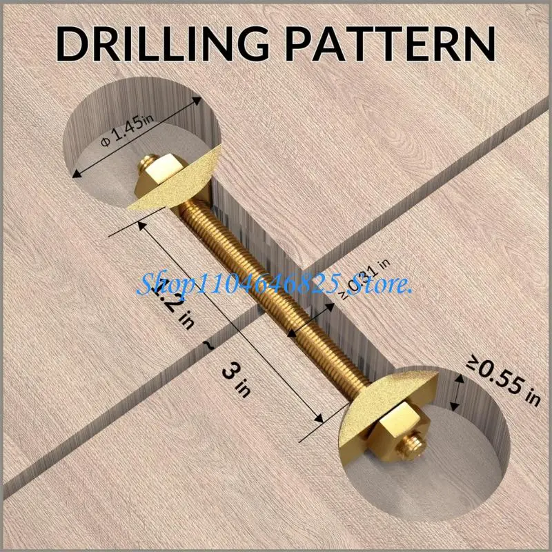 6Pcs M8x100mm Fastening Bolts for Bed Headboards Countertops Butcher Block