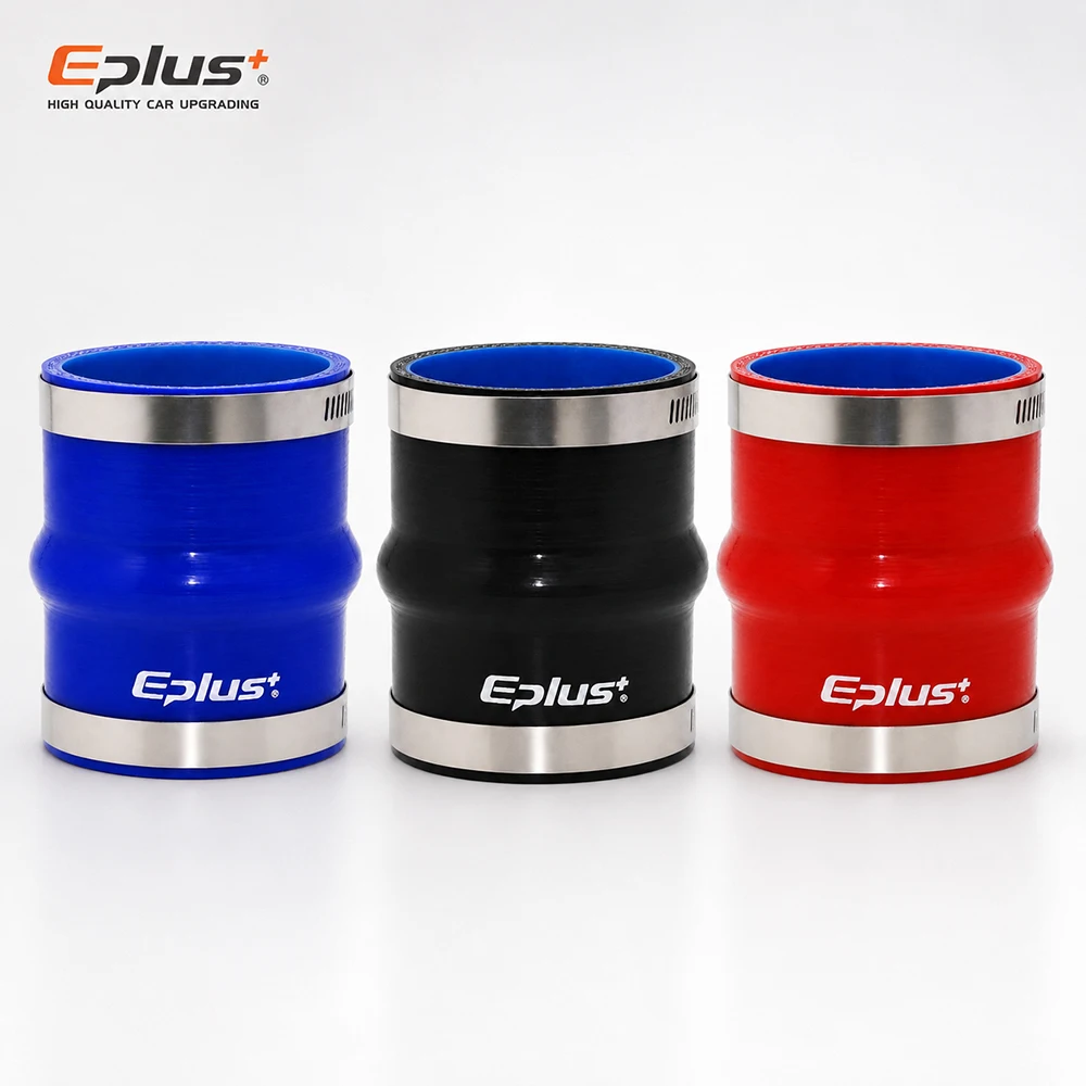 Conector Reto de Silicone EPLUS para Mangueira, Adaptador Redutor de Tubo Azul, Vermelho, Verde, Resistente a Altas Temperaturas, Universal