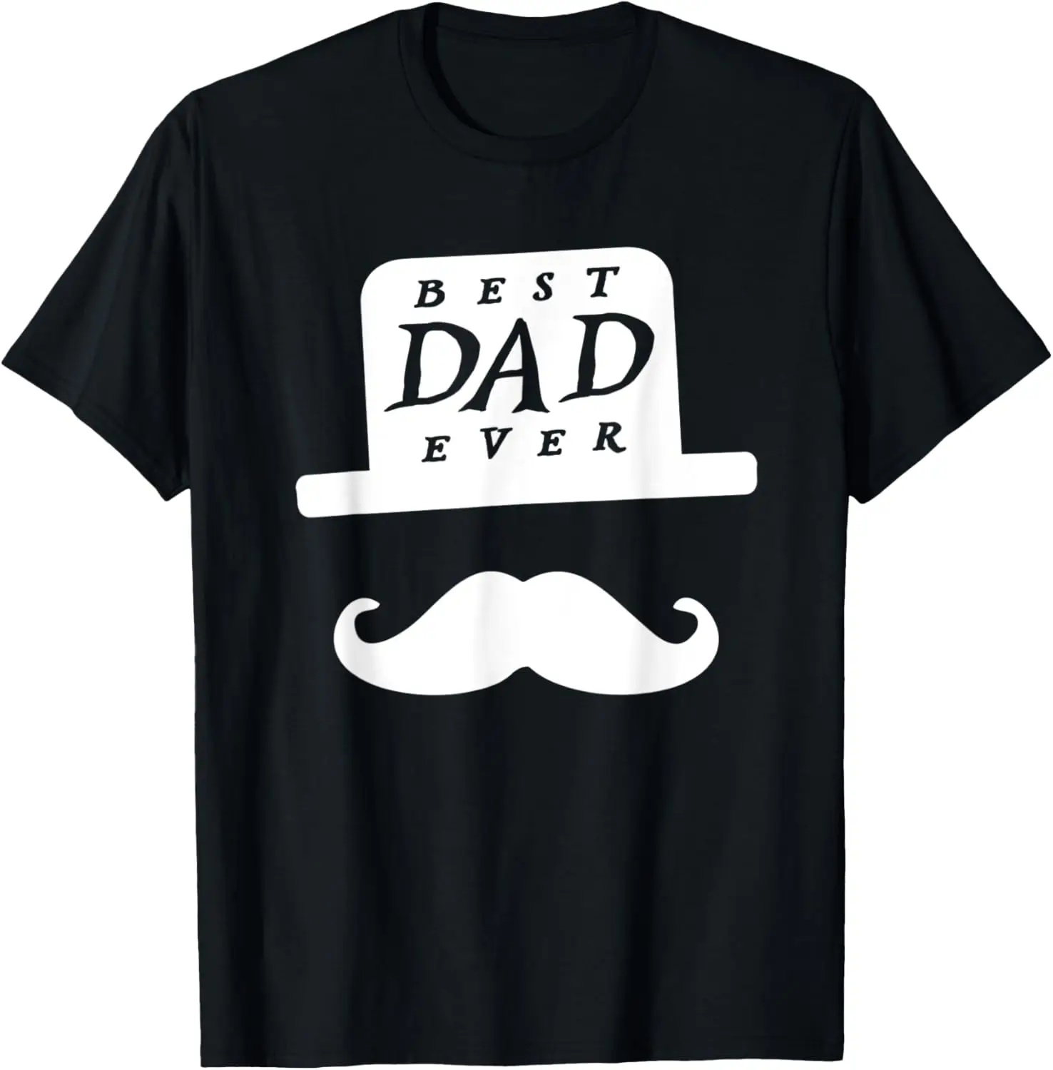 メンズ BEST DAD EVER Tシャツ ハッピー父の日 面白いギフト 口ひげ Tシャツ