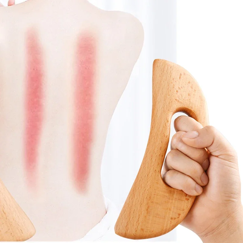 Wooden Gua Sha Tool Scraping Board Neck Massage Tool Slimming Guasha Massage Board Gua Sha Scraper Body Massage Therapy Tool