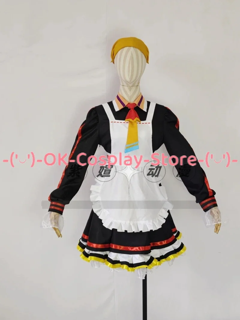 AIKIYO FUUKA Costume Cosplay Gioco Blu Archivio Cosplay Carino Vestito Da Partito Vestito Da Cameriera Uniformi di Carnevale di Halloween Su Misura