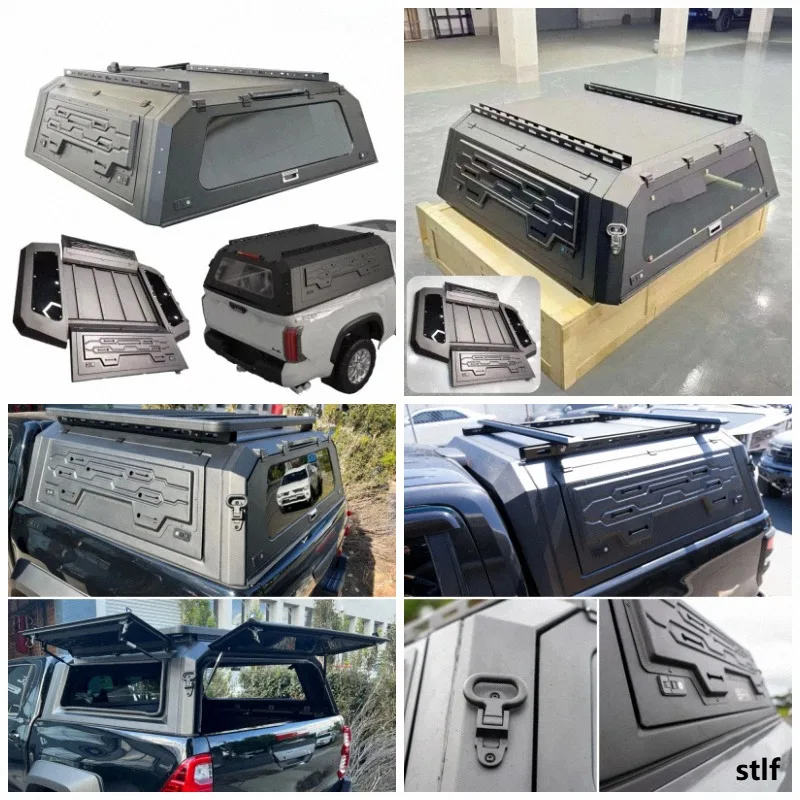 2020 2022 2024 Tundra Crew Max 5.5ft Hardtop Smart Bed Cap Aluminum Canopy Truck Topper Hard Camper Shell