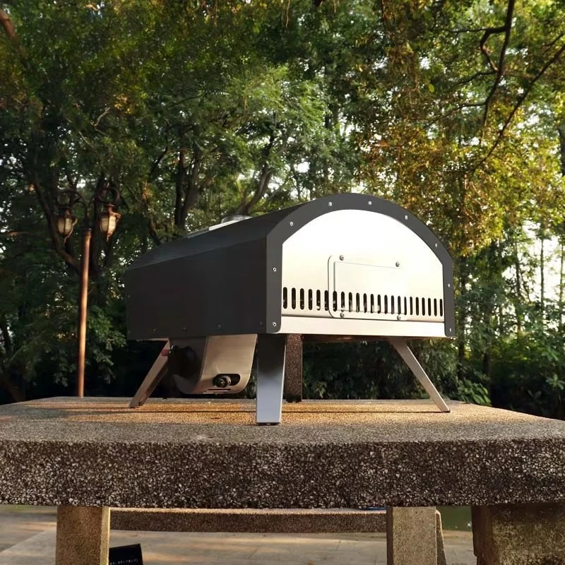 Mini 12-inch gas pizza oven, portable and countertop design, efficient, evenly heated, durable, insulated, bulk price