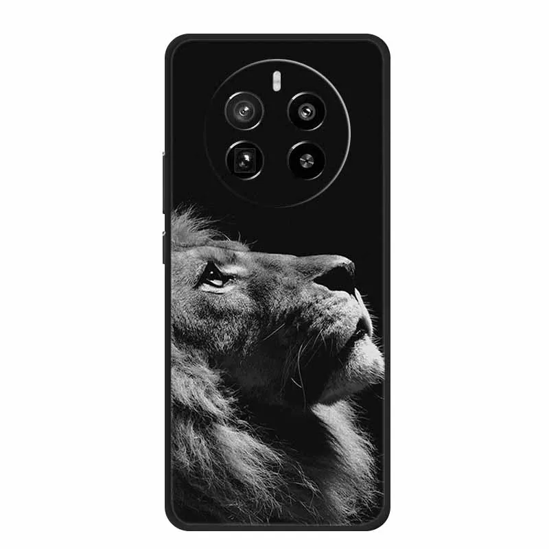 For Realme 12 Pro Plus Case Black Silicone Soft Back Cover Case For Realme 12 Pro Phone Case Realme12 Pro Plus 6.7\