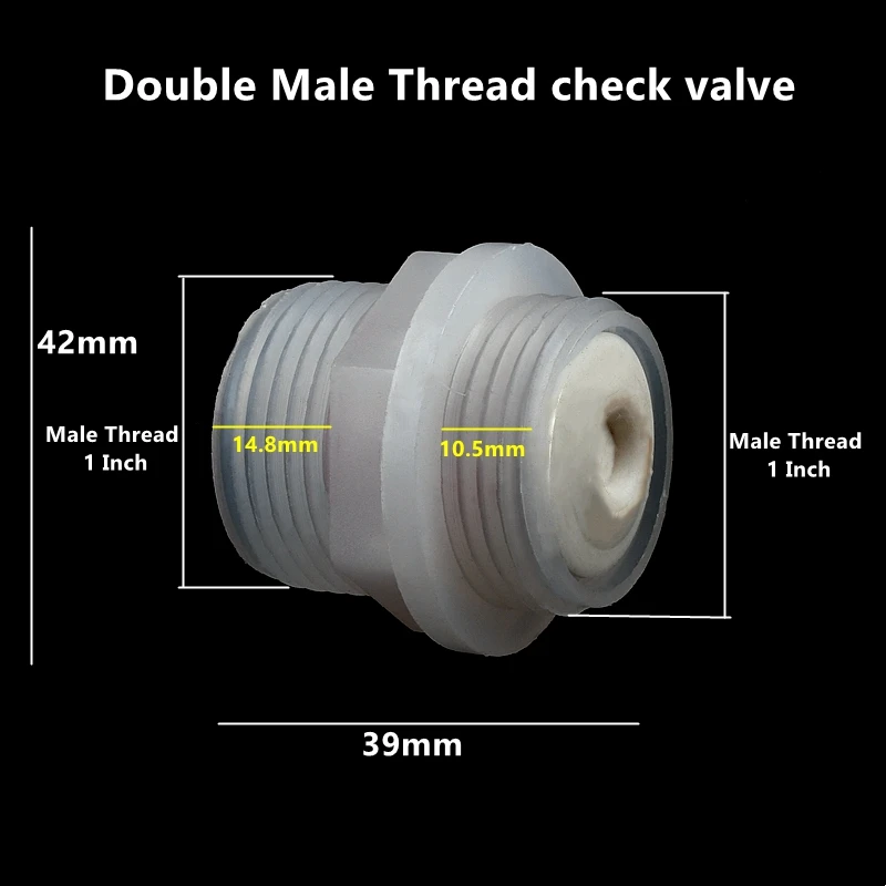 2~20PCS 1 Inch Thread Check Valves Fish Tank Accessories Aquarium Tube Fittings Garden Irrigation One-way Valves Connector