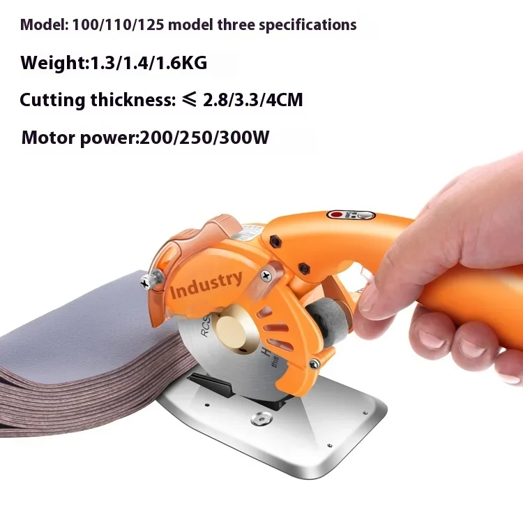 Industrielle Elektrische Schere Handheld Runde Klinge 220V Schneiden Tuch Maschine Stille Servo Direkt Antrieb Elektrische Runde Messer – Detail 4