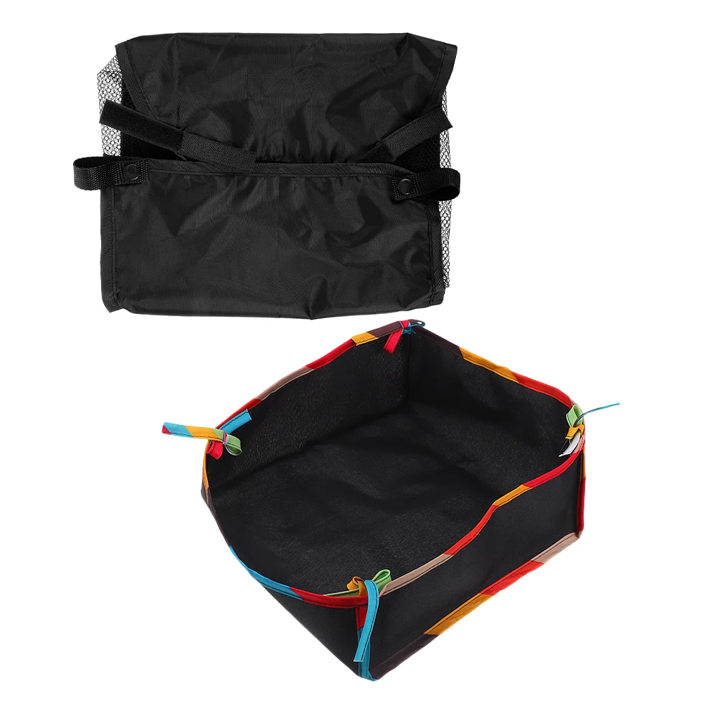 

2Pcs Baby Stroller Storage Bag Mesh Organizer Breathable Universal Compatible Pushchair Bottom Basket Diaper Bottle Holder
