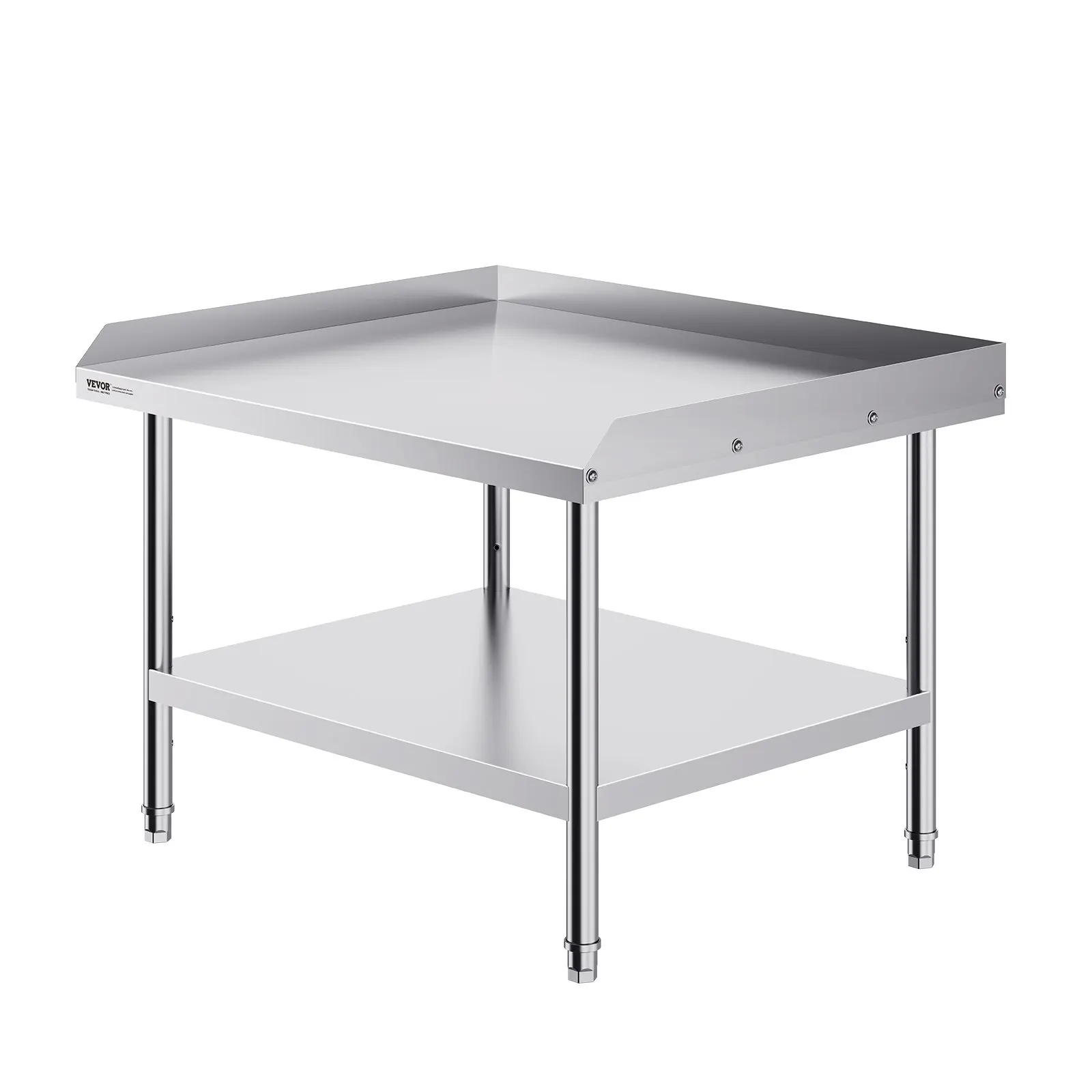 

Stainless Steel Work Table, 30 X 36 X 26 Inch Commercial Food Prep Worktable, 3-Sided Backsplash Heavy Duty Prep Worktable,