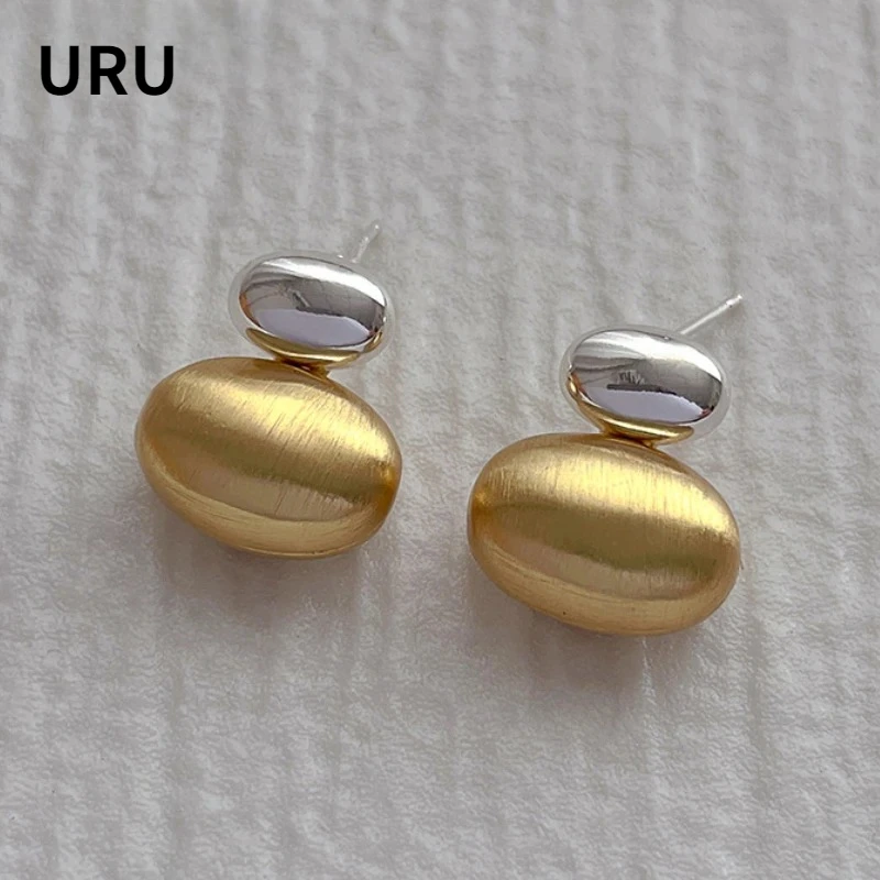 

Modern Jewelry Sweet Korean Temperament Splicing Color Stud Earrings For Girl Women Gifts Elegant Accessories Hot Selling